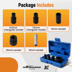 5pc Socket Set for Diesel Injection Pump VE TDI VP37 (No Year Specified)