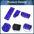 3 Pcs Automatic Foot Accelerator Pedal Covers for Subaru Forester (2019–2021) Blue
