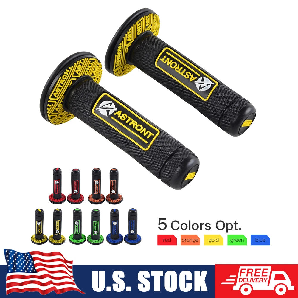 Rubber Handlebar Throttle Hand Grips for Suzuki RM125 RMZ450 DRZ400 (2000–2023)