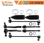 8pcs Front Steering Kit Tie Rod End Sway Bar for Honda Pilot (2016–2021)