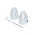 Wiper Post Covers Chrome Bullet .55 Inch Pair for Universal Fit (Any Year)