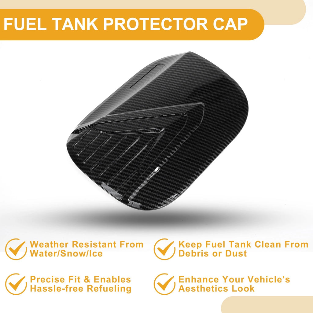 Fuel Tank Door Cap for Hyundai Palisade (2019–2025) Carbon Fiber Black