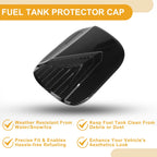 Fuel Tank Door Cap for Hyundai Palisade (2019–2025) Carbon Fiber Black