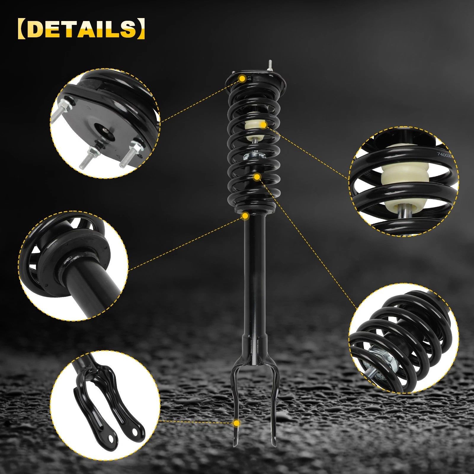 Set of 2 Front Complete Struts Springs for Dodge Durango Jeep Grand Cherokee