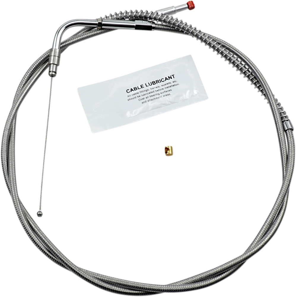 Throttle Cable for Harley-Davidson Touring (1996–2001) +12" Stainless Steel 102-30-30020-12