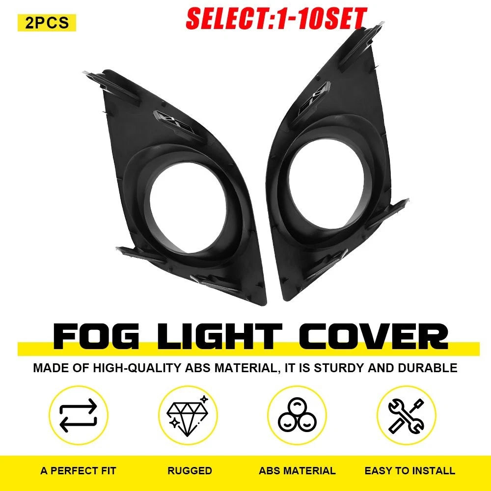 Set of 2 Fog Light Bezel Covers for Toyota Corolla (2014–2016) L+R
