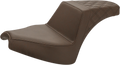 SADDLEMEN Step-Up Seat for Indian Chief (2014–2023) - Brown, Smooth, Lattice Stitch