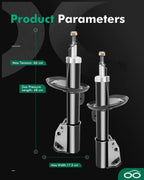 Set of 2 Front Shocks Struts for Saturn Vue (2002–2007)
