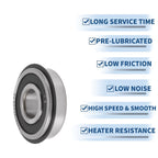 6304NR2RS Deep Groove Ball Bearings for Scooter Skateboard (20x52x15mm)