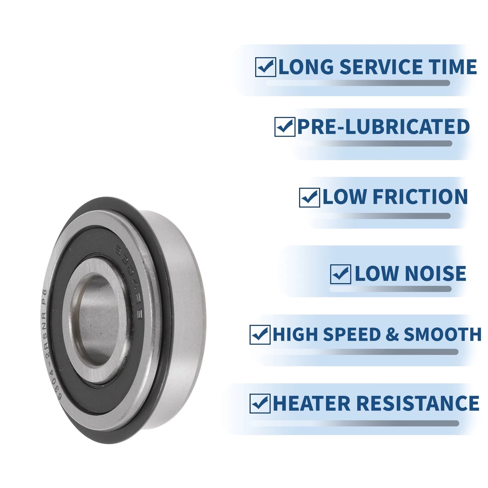 6304NR2RS Deep Groove Ball Bearings for Scooter Skateboard (20x52x15mm)