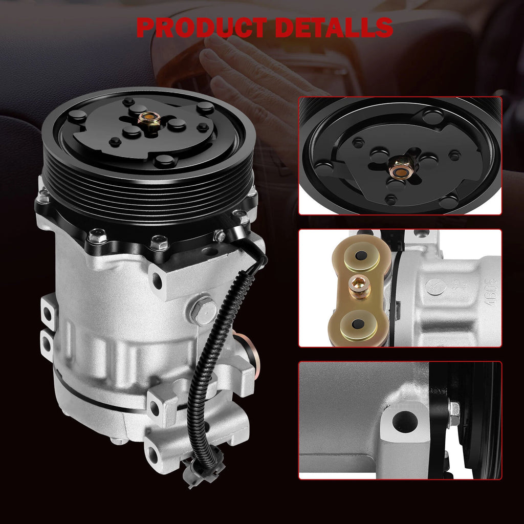 A/C Compressor & Clutch for Dodge Dakota Durango Ram (1996-2001)