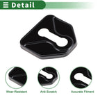 Set of 4 Car Door Lock Latches Cover for Subaru Forester (2004–2024) Metal Black