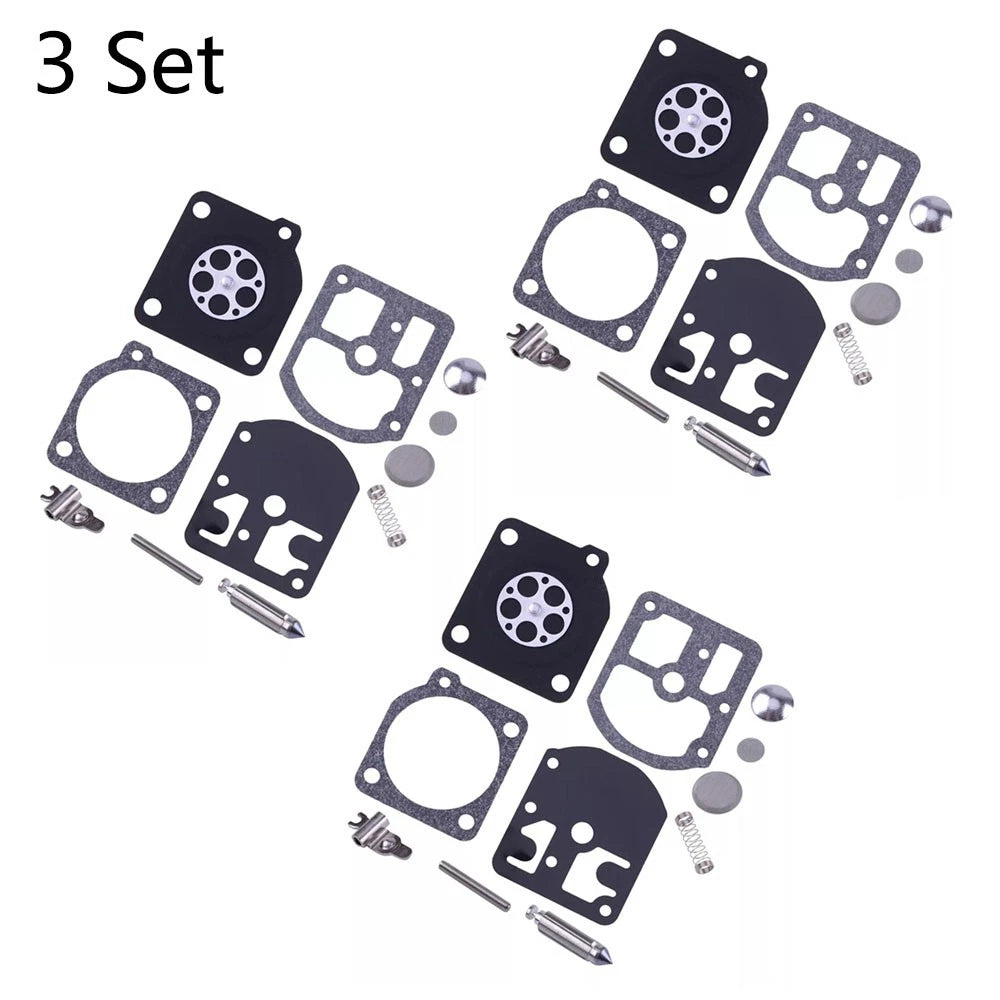 Set of 3 Carburetor Gasket Diaphragm Repair Kit for Stihl 010 011 011AV