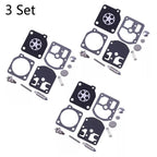 Set of 3 Carburetor Gasket Diaphragm Repair Kit for Stihl 010 011 011AV