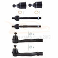 Set of 6 Front Lower Ball Joints & Tie Rod Ends for Honda Civic & Acura EL