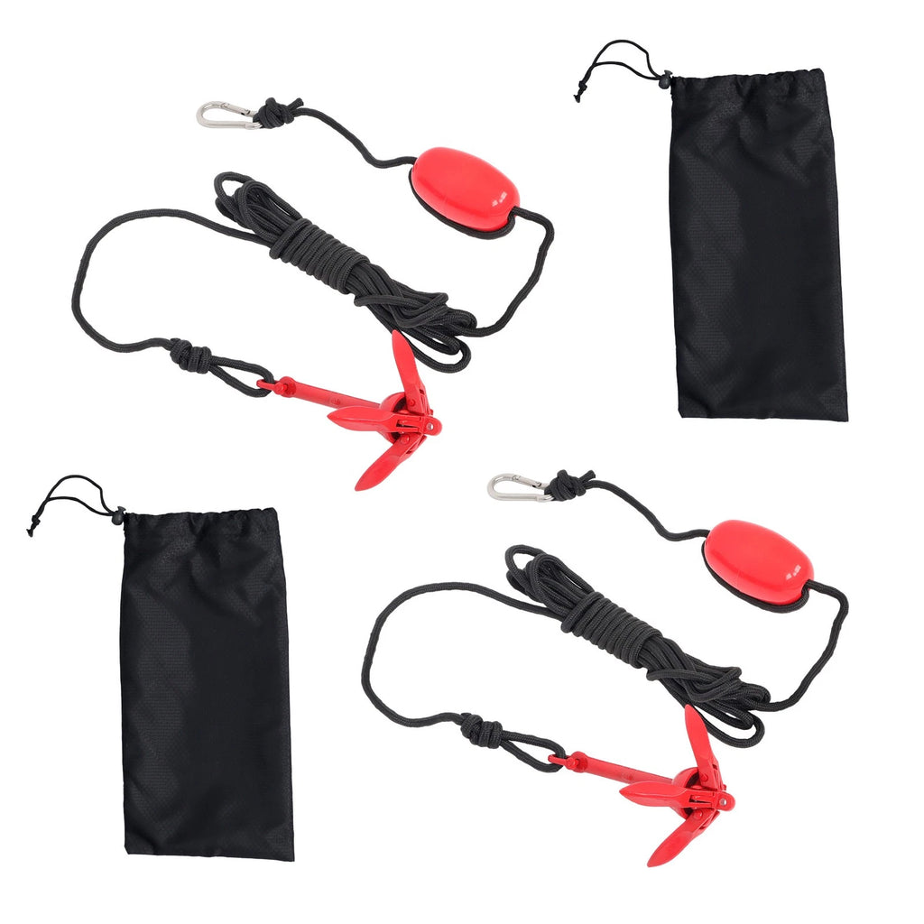 2 Pack Folding Anchor Set for Kayak (0.7KG)