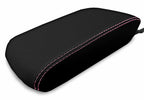 Leather Console Lid Armrest Cover for Toyota 4Runner (2010–2019) Pink Stitch