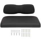 Set of 2 Black Front Seat Cushions for Club Car DS