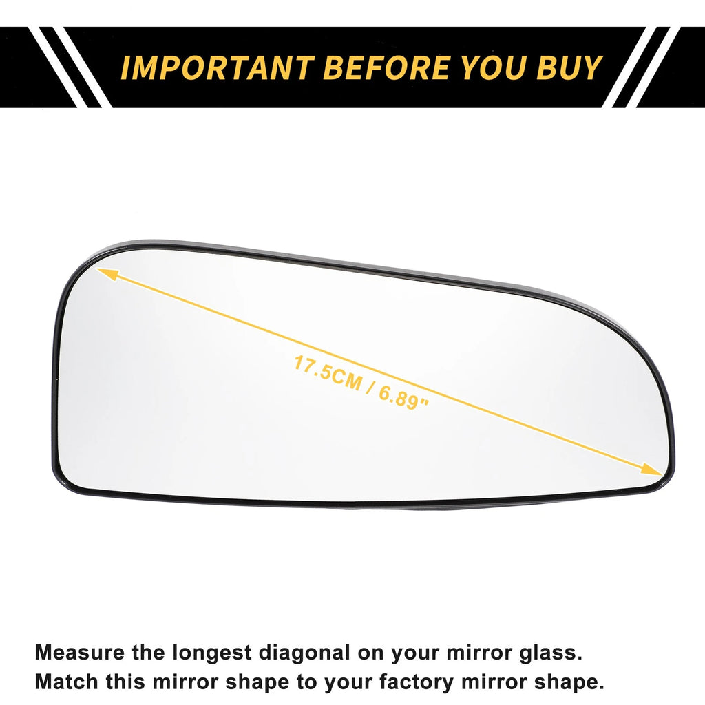 Left Mirror Glass Replacement for Dodge Ram 1500 (No. 68067731AA)