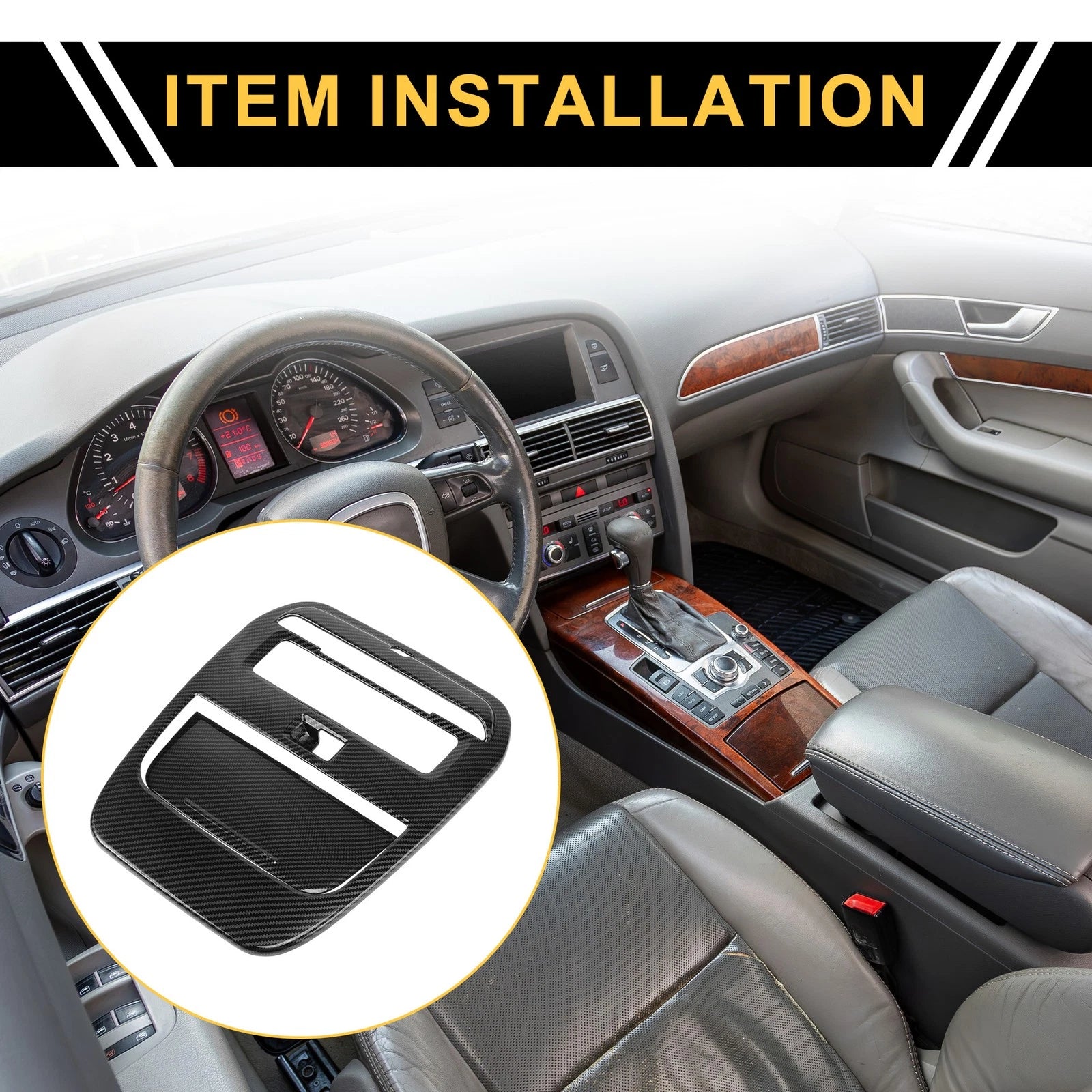 Set of 1 Inner Front Reading Light Lamp Panel Cover Trim for Ford F-150 (2021–2024)