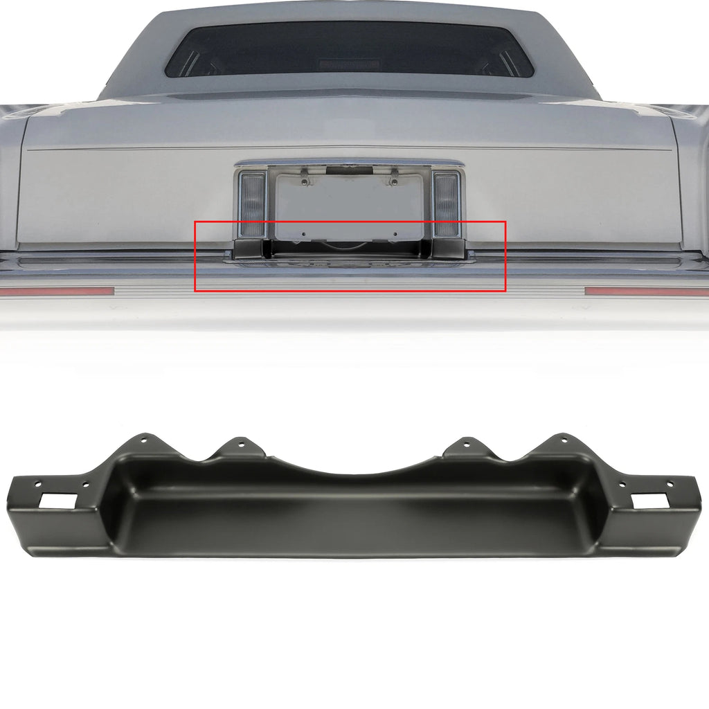 Rear Bumper Molded License Plate Filler for Cadillac Deville Brougham (1980–1992)