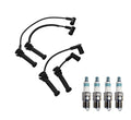 Denso 7mm Wire Set & 4 Iridium Power Spark Plugs for Mazda 6 (2003–2008)