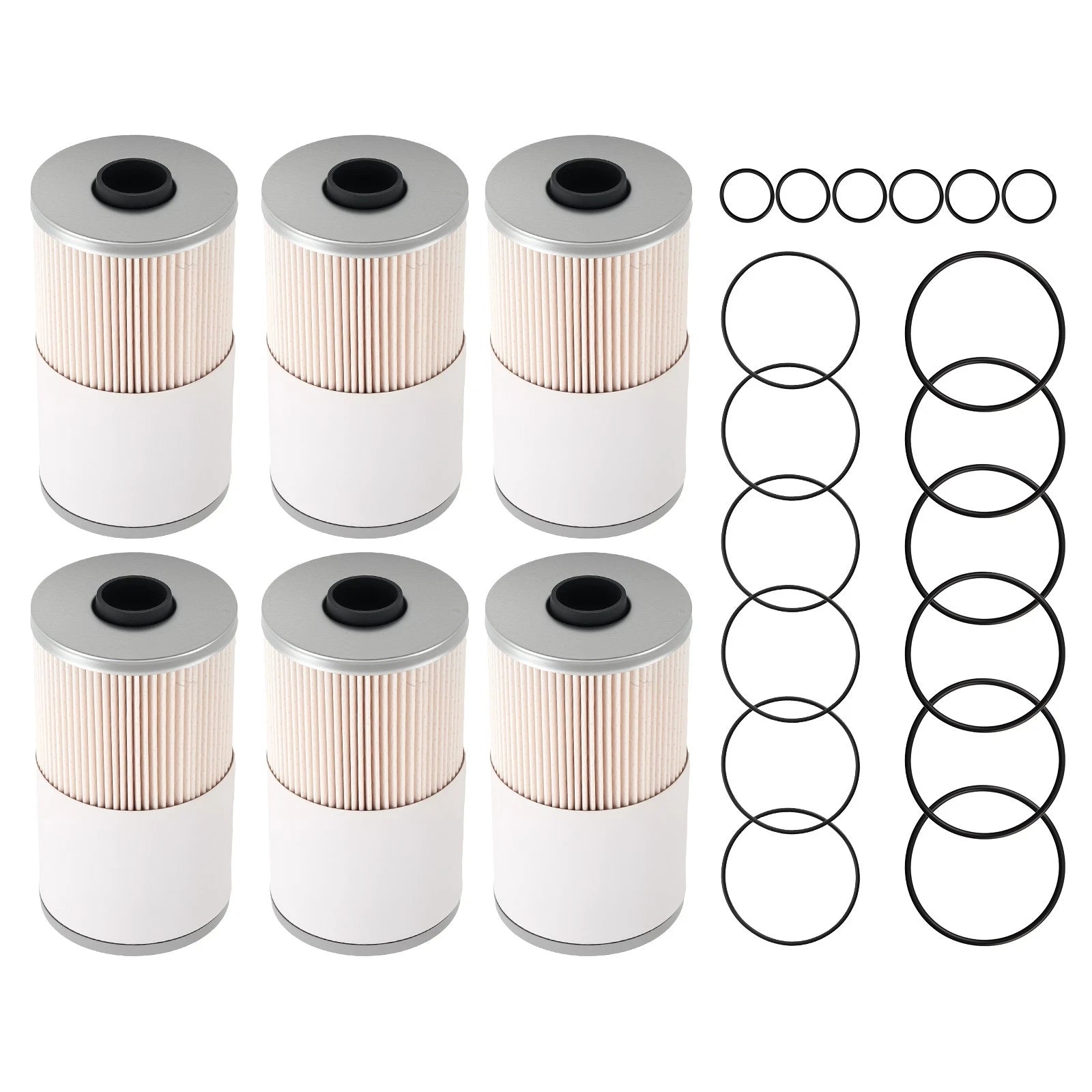 6PCS Fuel Water Separator Filters for Hino Volvo Freightliner (FS19624 PF7895)