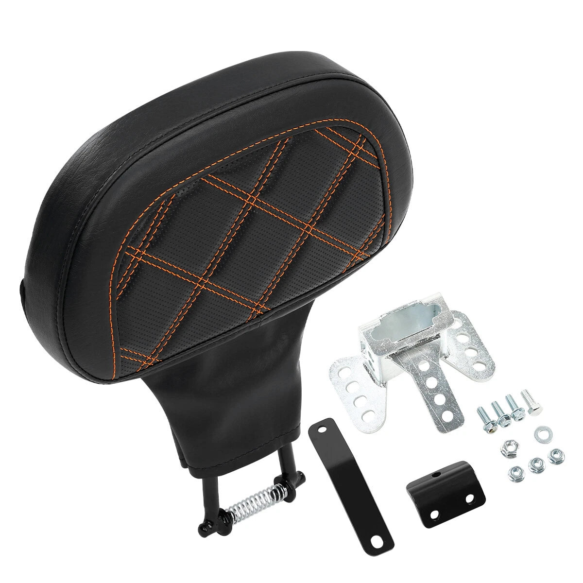 Black Rider Driver Backrest for Harley Touring CVO Street Road Glide (1988–2023)
