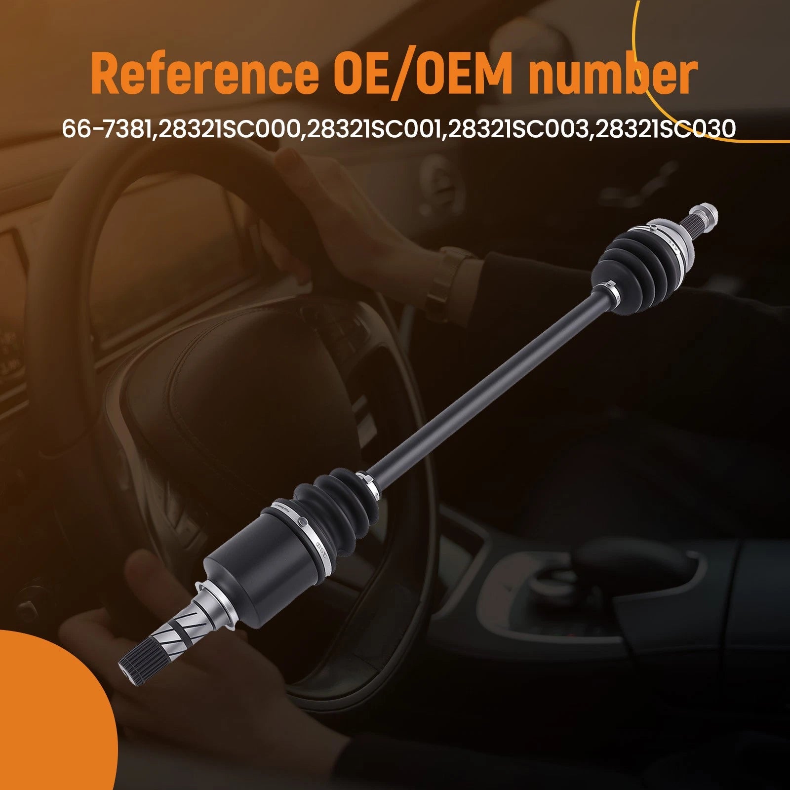 Front Left/Right CV Axle Shaft Assembly for Subaru Forester Impreza WRX (2014–2024)