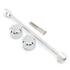 Front Axle Nut Covers Caps Installation Kit for Harley