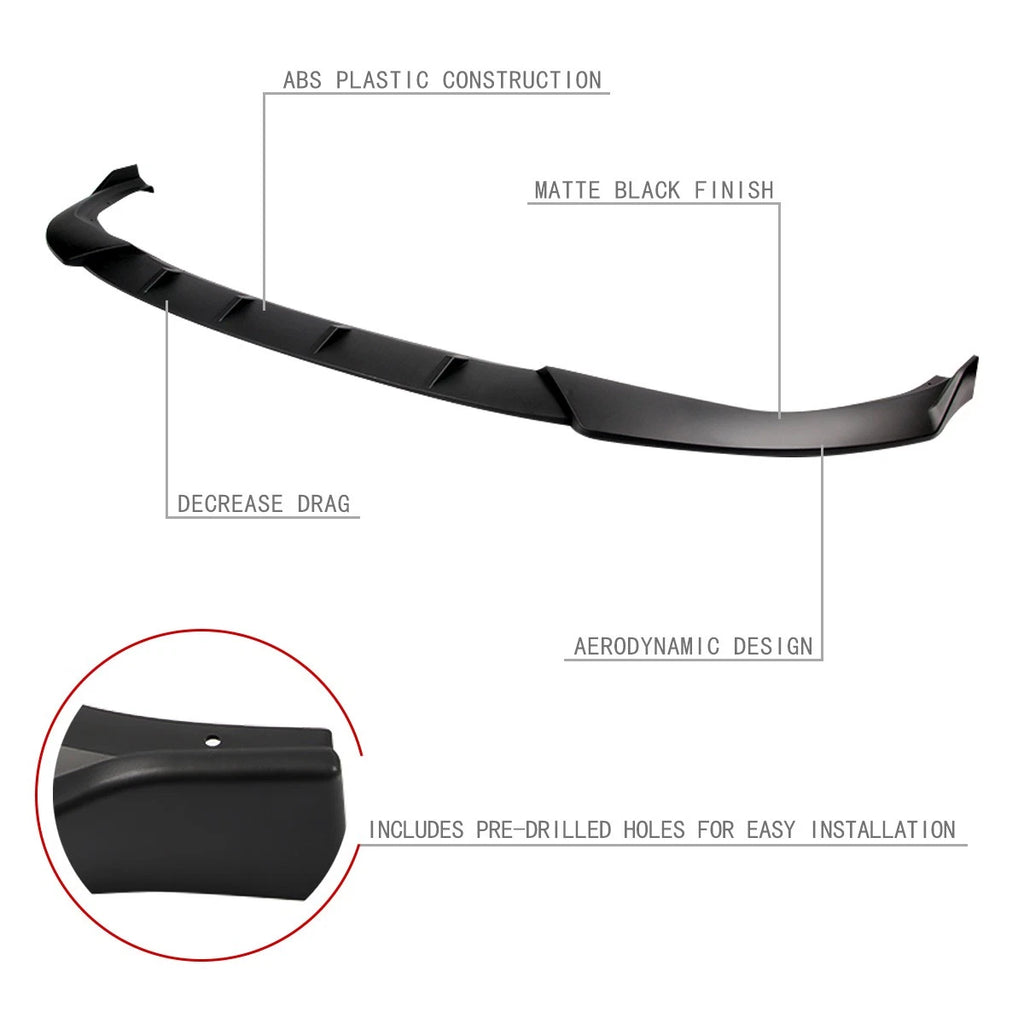 Front Bumper Lip Splitter Diffuser for BMW 330i 330e M340i G20 (2019–2020)
