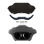 Inner & Outer Fairing Windshield & Trim for Harley Road Glide (1998–2013) Black