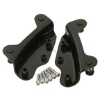Black Backrest Sissy Bar Luggage Rack for Harley Touring (2009–2013)