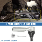 2X Front Outer Tie Rod End ES3438 for Nissan Altima 