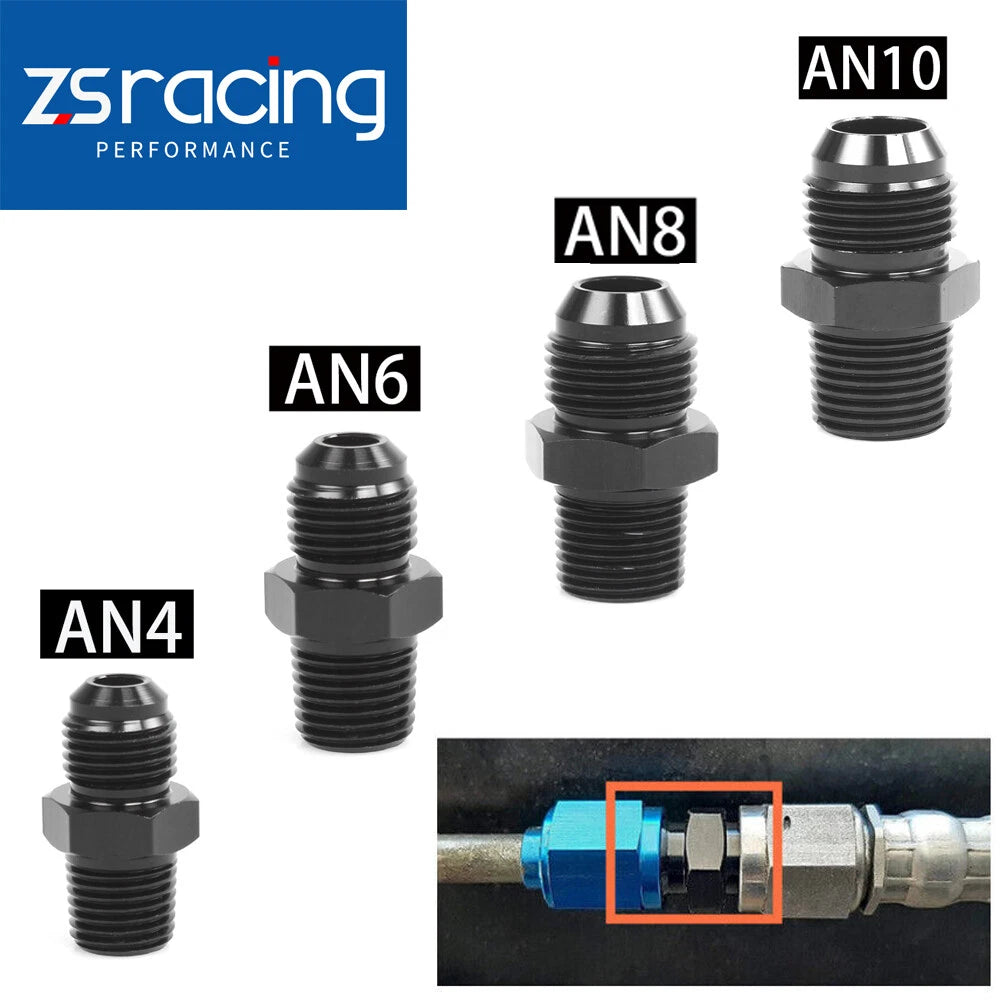 6AN to 3/8 NPT Adapter for Automotive Applications
