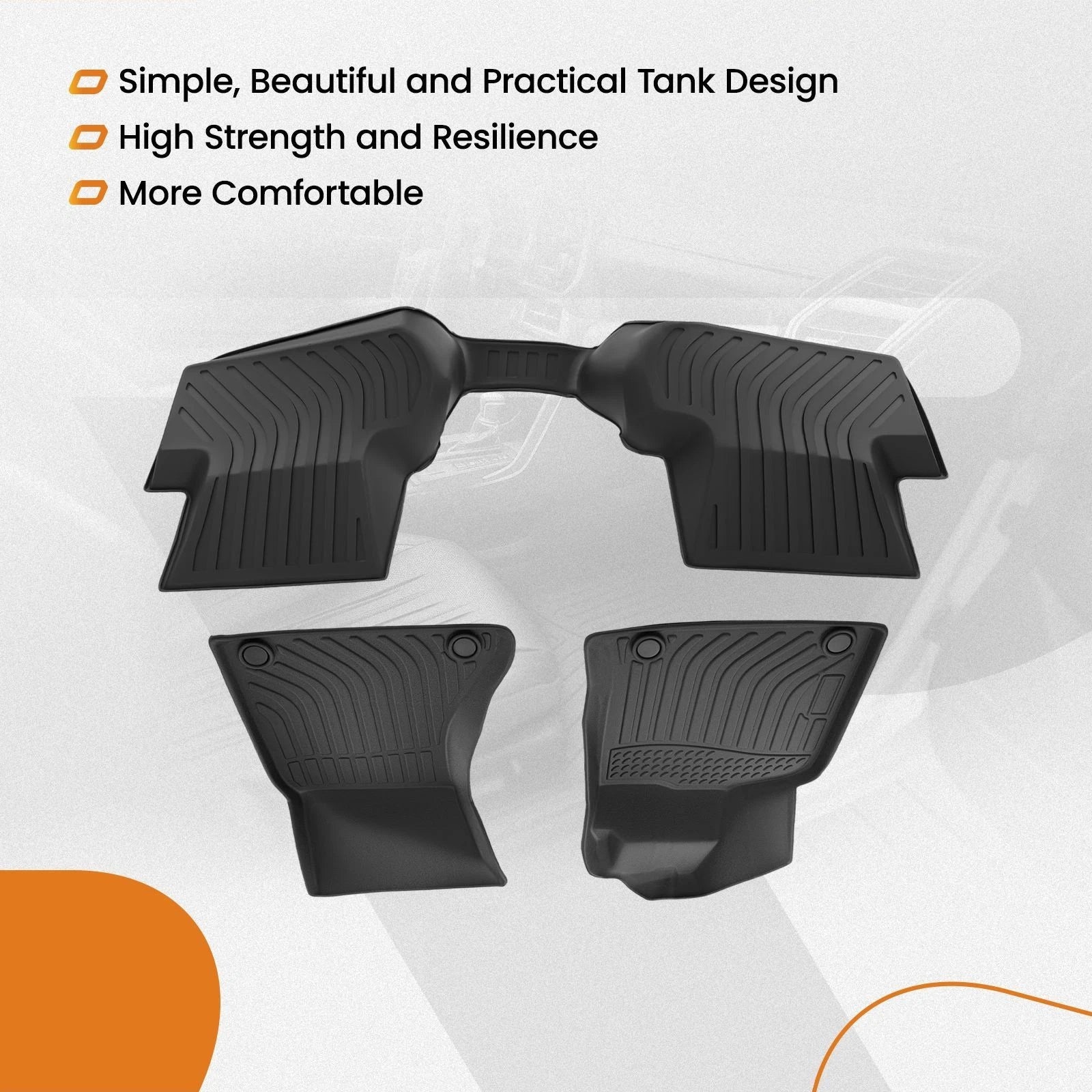 All Weather Carpet Floor Mats for Audi Q5/SQ5 (2009–2017) Waterproof