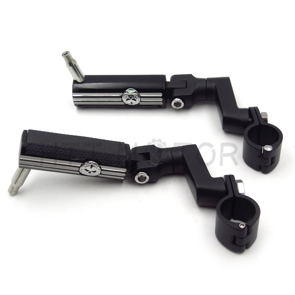 Skull Foot Pegs for Harley-Davidson Softail (Male Peg Mount)