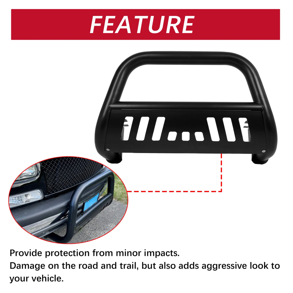 3" Front Bull Bumper Bar Brush Guard for Silverado Sierra Tahoe Yukon (1999–2007)