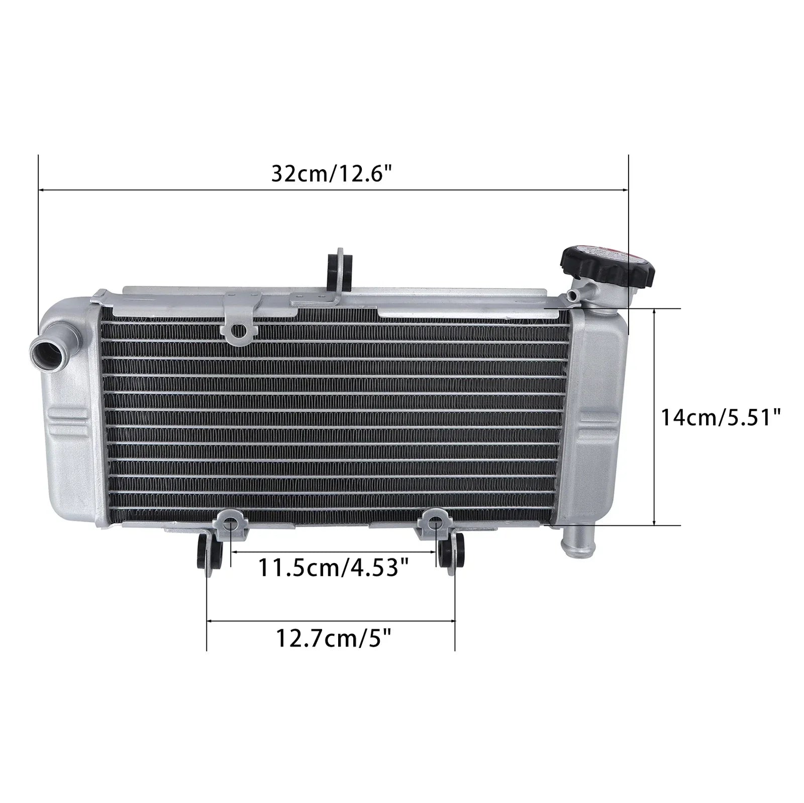 Silver Radiator Cooler for Honda CB300F CBR300R (2015-2018)