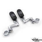 Black StreamLiner Style Foot Pegs for Harley Touring (2014–2023)