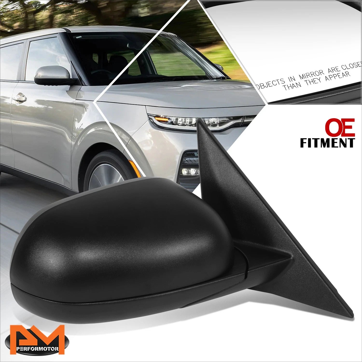 Power Fold Heated Turn Signal Blind Spot Side Door Mirror Right for Soul (2020–2022)
