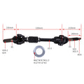 Complete Rear Axle for Kawasaki Mule 2510 3000 3010 4000 4010 (KAF620)