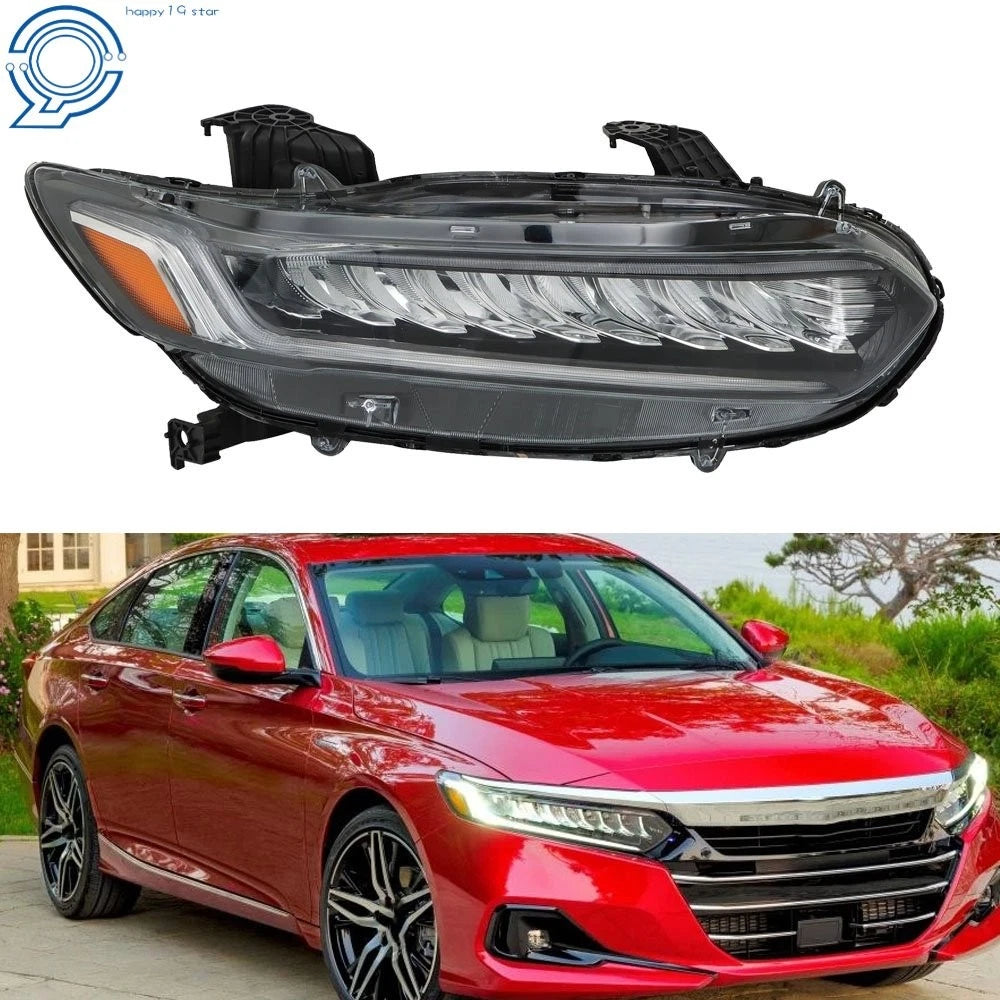 Full LED Headlights for Honda Accord (2018-2021) Chrome Right Side