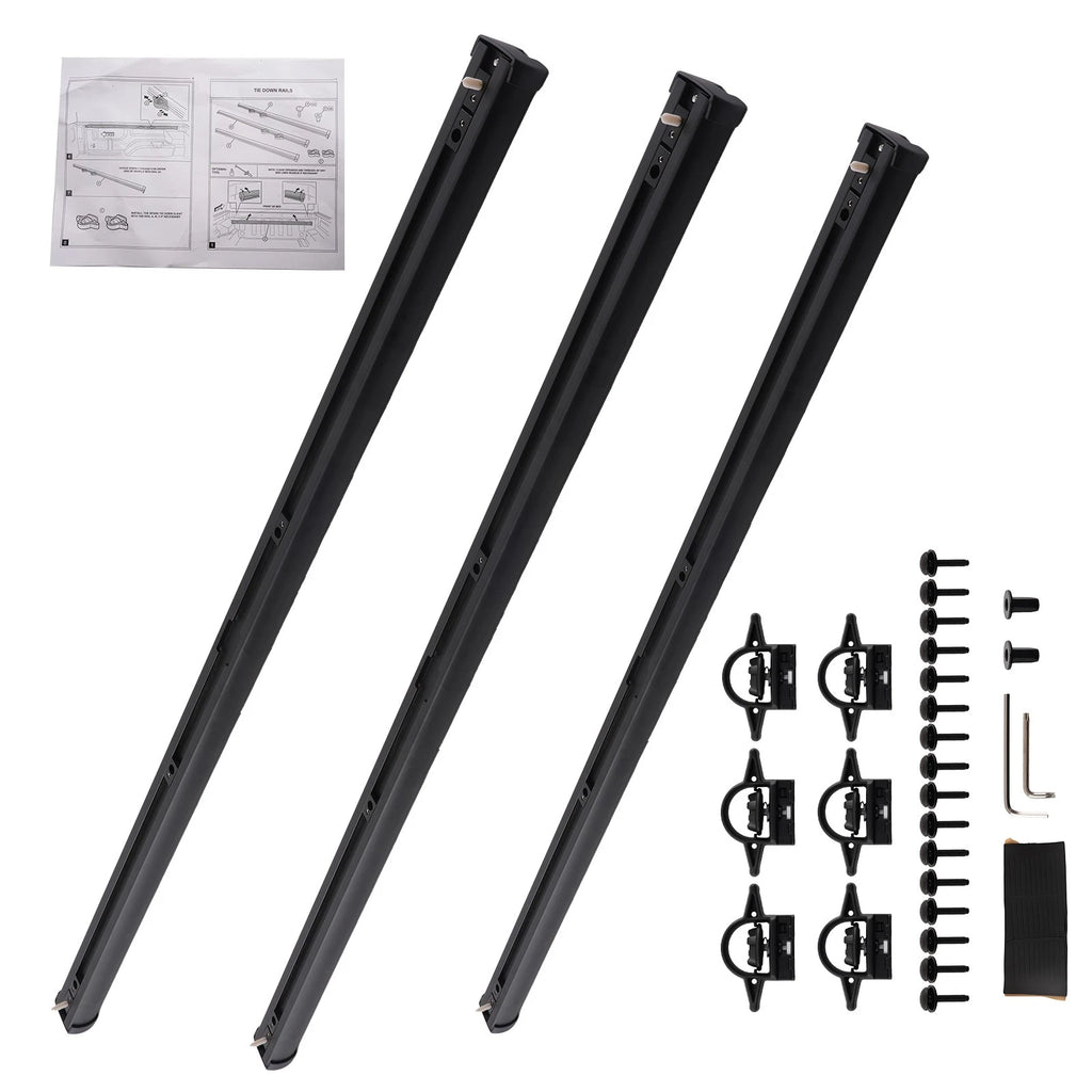 Truck Bed Rails Tie Down Rail for Jeep Gladiator JT (2020–2023) 82215956 Aluminum