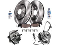Front Brake Pad, Rotor & Wheel Hub Kit for Mazda B4000 (2003–2009) WH424VP