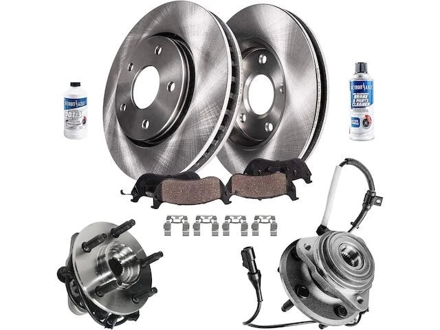 Front Brake Pad, Rotor & Wheel Hub Kit for Mazda B4000 (2003–2009) WH424VP
