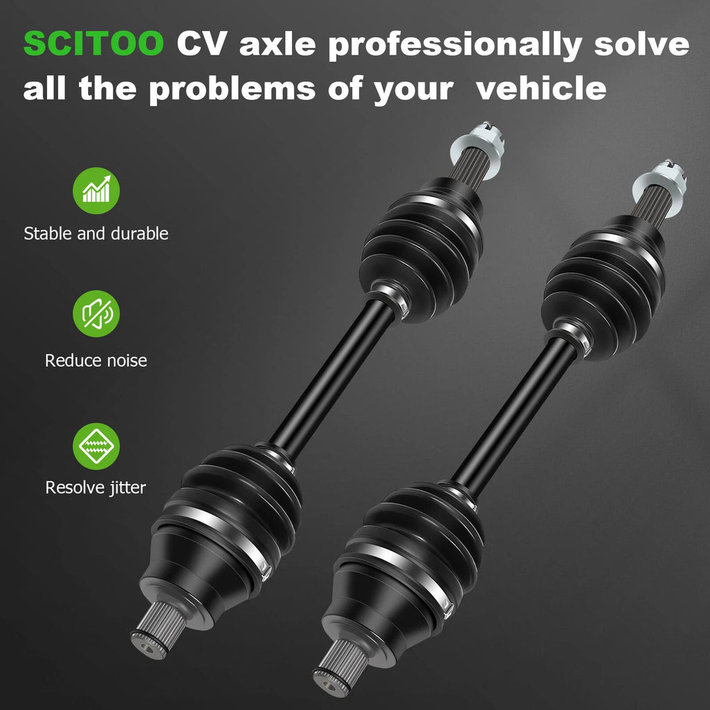 Set of 2 Front Half Shaft CV Axles for Polaris Hawkeye 300 (2006–2007)