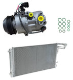 AC Compressor Kit with Condenser Replacement for Hyundai Veloster 2.0 (2019)