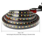 2X 60" LED Side Step Light Running Board Strips for Dodge Ram 1500 2500 3500