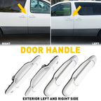 Outside Sliding Door Handle Set of 2 for Toyota Sienna (80357, TO1310126)